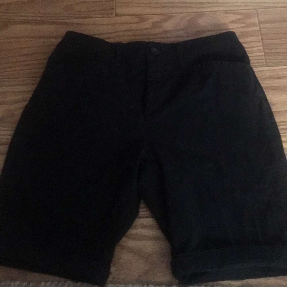 black capri jean shorts